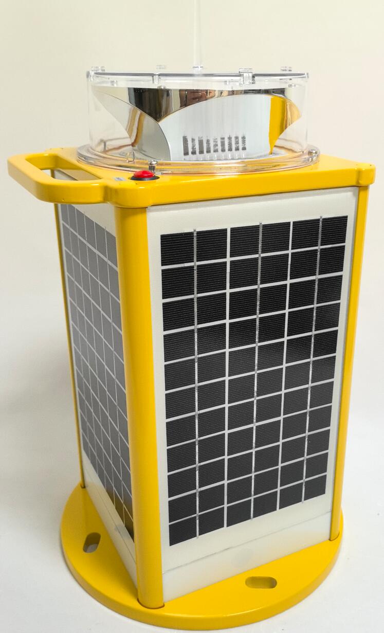 solar aviation light for tower crane